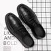Euro Step Spring And Summer Leather Versatile Men's Casual Waterproof Chef Black Work Korean Style Martin Shoes Men_vogvips.com