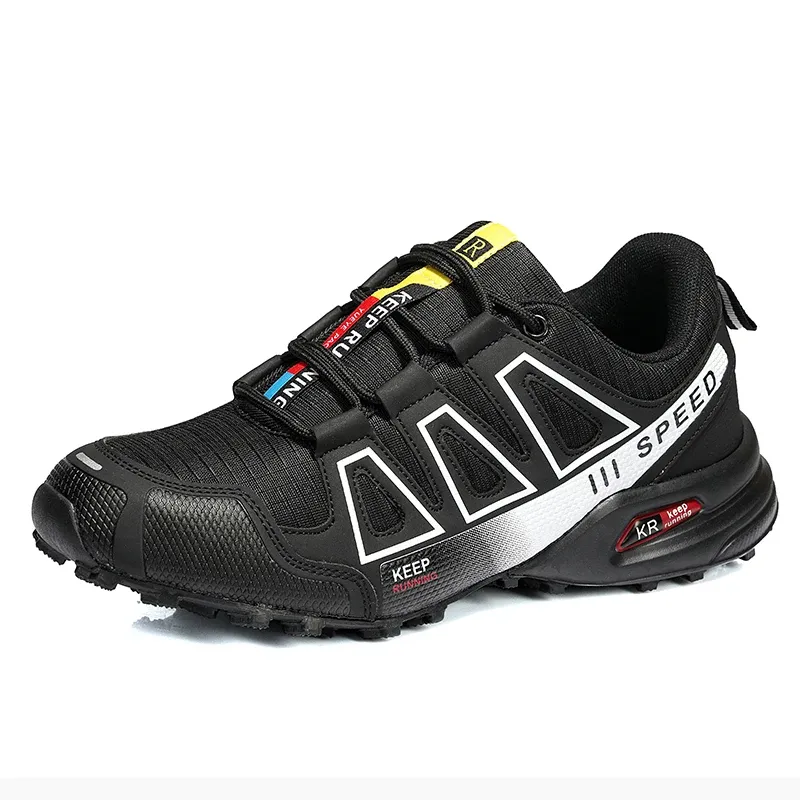 Men‘s Waterproof Hiking Shoes Outdoor Trainers Lace-up Climbing Shoes Women Trekking Sneakers Anti-slip Hunting Tactical Sneaker_vogvips.com