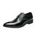 Euro Step Brogue Pointed Formal Casual British Style Leather Shoes Men's Loafers_vogvips.com