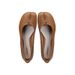 Pig's Cowhide Split Toe Women's Summer Flat Shallow Mouth Single Ballet Horse Hoof Shoes Grape Mom Same Style Slip-On_vogvips.com