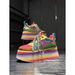 Women's Shoes Thick Soled Platform Shoes Lolita Punk Dark Cosplay Lolita Shoes Boots Colorful Short Boots_vogvips.com