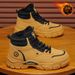 Winter Fleece-Lined High-Top Martin Boots For Men, British Retro Work Shoes, Thick Sole, Extra Warm Cotton Shoes, Short_vogvips.com
