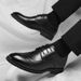 Euro Step Leather 2025 Spring New Brogue Business Trendy Men's British Style Office Formal Shoes_vogvips.com