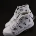 Large Halloween Skull Bone 3D Printed High Top Lace Up Casual Canvas Shoes, Flat Bottomed Board Shoes For Women_vogvips.com
