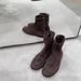 Niche Minimalist British Style Round Toe Flat Short Boots, 25 Autumn/winter New Model, Genuine Leather Suede Slim-fit_vogvips.com