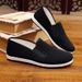 Old Beijing Cloth Men, Cowhide Casual For Middle-aged And Elderly, Black Work Shoes, Thick Sole, Large Size Men's Shoes_vogvips.com