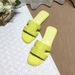In Stock H Women's Slippers, Solid Color, Flat Sole, Genuine Leather, High-Quality, Comfortable, Lightweight, Suitable_vogvips.com