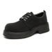 Suitable For All Seasons Men's Leather Derby High-end Niche Design British Style Thick-soled Casual Campus Big Head Shoes Z116_vogvips.com