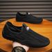 Euro Step Breathable Hollow 2025 Slip-On Lightweight Casual Mesh Men's Trendy Shoes Driving Loafers_vogvips.com