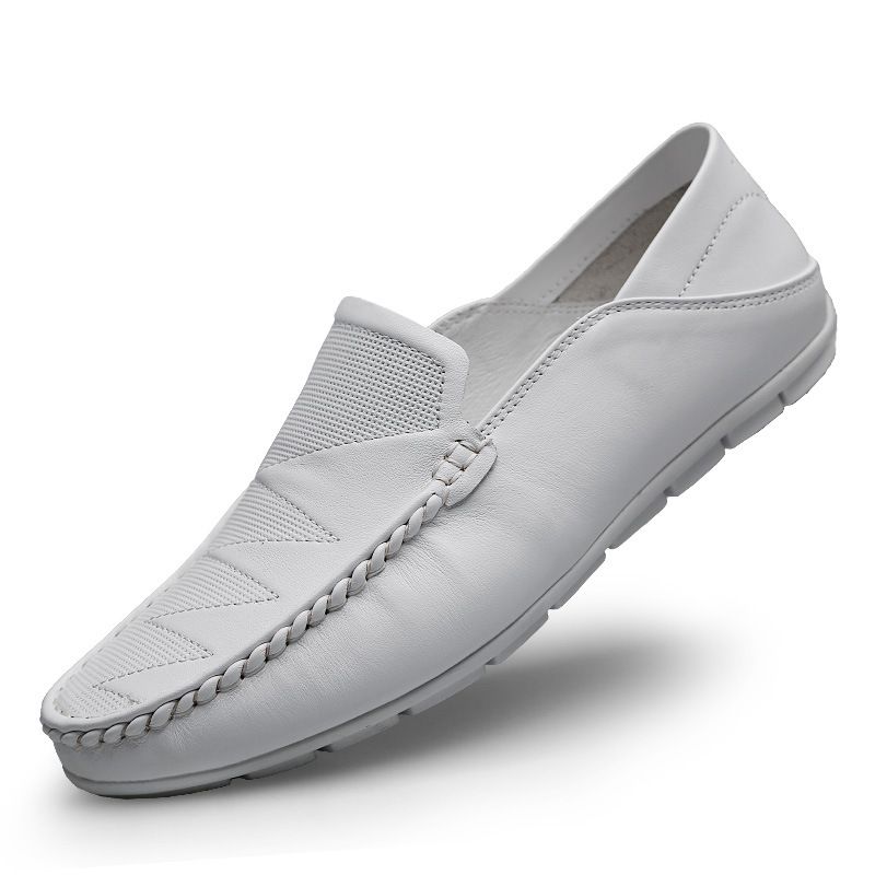 Men's Round Head Foot Non-slip Single Shoes Men's Casual Cortex Embossed Men's Shoes_vogvips.com