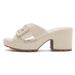 New 2025 Spring Summer Thick Sole Sandals For Women Casual Comfortable Large Size Metal Buckle Slippers_vogvips.com