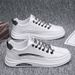 Men's Shoes Summer White Trendy Shoes Sports Casual Shoes Men's Trendy All Match Shoes Men's Leather Shoes_vogvips.com