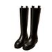 Grape Mom Straight Thick-Soled Long For Women, New Autumn And Winter Style, Height Increasing, Slimming, Petite,_vogvips.com