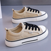 Women's Slip-on Canvas Shoes 2026 New Model, Thick-soled Casual Versatile Lazy Shoes, Lightweight Breathable Solid Color_vogvips.com