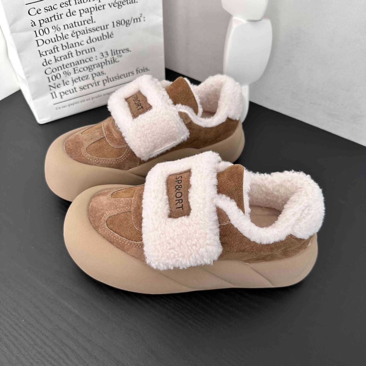 Autumn And Winter New Thick Velcro Student Women's Versatile Soft Bottom Cotton Korean Edition Ins Trendy Board Shoes_vogvips.com