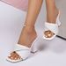 Women's Square-toed Open-toe Chunky Heel Sandals, Fashionable Cross-border 2026 Summer New High-heeled Sandals_vogvips.com