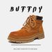 Martin Boots Men's Retro Tooling Big Head Leather Boots High Top Paratrooper Boots_vogvips.com