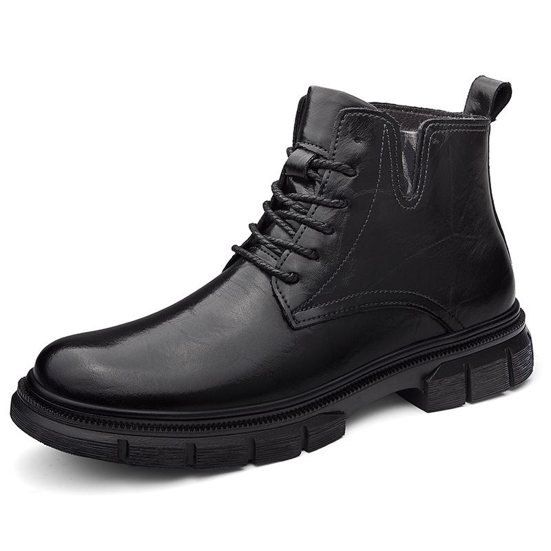 Fleece Thermal Men's Boots Martin Boots Men's Shoes Boots Men's Boots Medium Top Short Boots Casual Tooling Shoes_vogvips.com