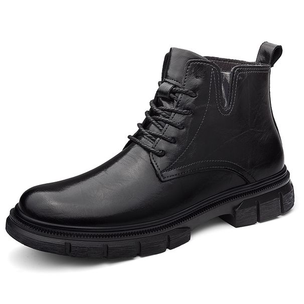 Fleece Thermal Men's Boots Martin Boots Men's Shoes Boots Men's Boots Medium Top Short Boots Casual Tooling Shoes_vogvips.com