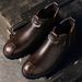 European Warm Series Genuine Leather Cowhide Winter Martin Men Fleece Lined Warm Cotton Men's High Top Shoes Short Work Trendy Boots_vogvips.com