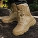 Large Men's Military Boots, Steel Toe Shoes, Anti Smashing And Anti Puncture, Outdoor Exploration, Outdoor Training Tactical Boots, Hiking Boots_vogvips.com