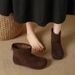 2026 Vintage Fleece-Lined Thickened Short For Women Autumn Winter New Veratile Super Popular Soft Sole Melard Snow_vogvips.com