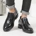 Leather Shoes Men's Formal Wear Men's Inner Height-increasing Pointed Casual Shoes_vogvips.com