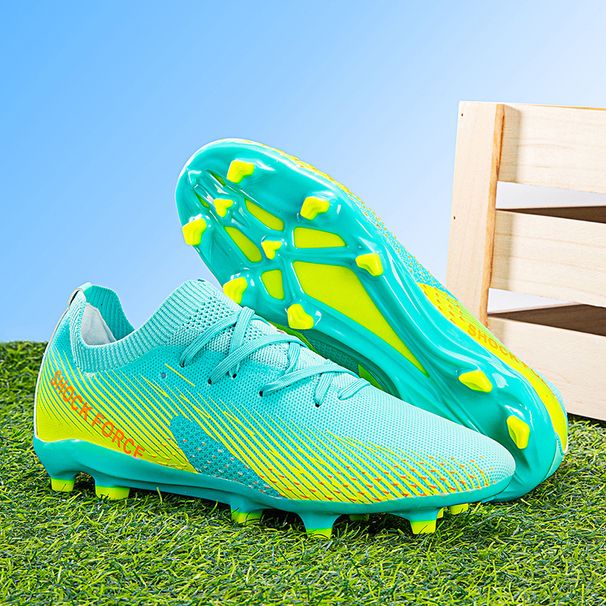 Children's Football Shoes Boys And Girls Elementary School Students Velcro Teen Training Broken Nail Shoes_vogvips.com