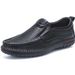 Euro Step 2025 New Top Layer Cowhide Slip-On Soft Surface Non-Slip Men's Shoes_vogvips.com