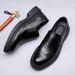 New Spring Leather Breathable Genuine Leather, Versatile Business And Casual Shoes, Round Toe, Trendy Thick Sole, One_vogvips.com