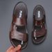 New Arrival Men's Summer Sandals Open-Toe Male Sandaly Outdoor Non-Slip Beach Casual Shoes Fashion Slippers Man Half_vogvips.com