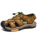 Plus-Size Beach Shoes For Men, Summer Outdoor Men's Sandals, Soft-Soled Closed-Toe Outdoor Casual Slippers For Men_vogvips.com