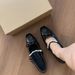 First Encounter Season 2026 Spring/Autumn Fairy Bowknot Chunky Heel Women's Shoes French Style Elegant Satin Rhinestone_vogvips.com