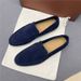 () LP Genuine Lazy One Foot Loafers 2025 New Casual Low Heel Deep Leather Shoes_vogvips.com