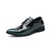 Men's Casual Large Size 38-48 Gradient Color Fashion Personality Pointed Glossy Business Formal Lace-up Leather Shoes_vogvips.com