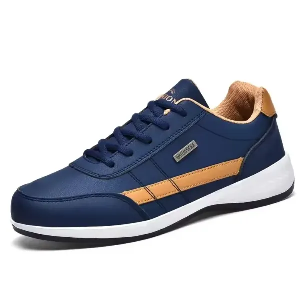 Leather Trend Casual Shoe Comfortable Breathable Leisure Male Sneakers Non-slip Footwear Men Sports Shoes_vogvips.com