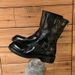 Plus Size Women's Shoes Grape Mom Melard Genuine Leather Belt Buckle Short Thick Sole Martin Women Slim Boots_vogvips.com