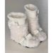 White Plush Snow For Women 2025 Winter New Bowknot Fleece-Lined Warm Thick-Soled Short Furry Boots_vogvips.com