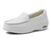 Nurse Shoes Work Shoes Small White Shoes Leather Soft Soled Hollow Breathable Work Shoes_vogvips.com