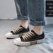 Spring And Autumn New Canvas Female Students Lace Up Board Cookie Breathable Casual Women's Little White Shoes_vogvips.com