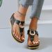 Summer Women New Open Toe Beach Shoes Flip Flops Wedges Comfortable Slippers Cute Sandals Plu Size 35~43 Chaussure Femme_vogvips.com