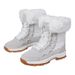 New Designer Boots Middle Boots Women's Shoes Winter Rain Boots High Top Lace-Up Thick-Soled Waterproof Fashion Outdoor Hiking Snow Boots_vogvips.com