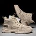 European Warm Series Men's Martin Trendy 2025 New Autumn High-top British Work Boots Casual Mid-top Fashion Cotton Shoes For Men_vogvips.com