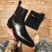 Chelsea Boots Men Handmade Business Black Red Slip On Flock Pu Cowboy Boots Sapato Masculino Men Boots_vogvips.com