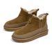 BUFFNY Men's Retro Suede Lined Snow Boots With Thick Sole For Winter Outdoor Comfort & Warmth_vogvips.com