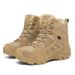 「XGXC」Winter High-top, Double-faced Fleece Combat Boots, Stylish Outdoor Travel And Camping Waterproof Tactical Boots, Direct Sales_vogvips.com