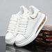 White Breathable Cushioned Sneakers Trendy Men Women Couples Spring Summer Shoes A12_vogvips.com