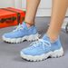 Large Size Sports For Women, Breathable Fly Knit Socks, One Foot Lazy Shoes_vogvips.com