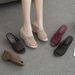 Summer New Hollow High Heel Jelly Slippers For Women, Non-Slip Plastic Wedge Sandals, Fashionable Outdoor Thick Sole_vogvips.com