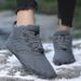 Winter new warm cotton-padded shoes for couples outdoor leisure hiking sneaker fleece-lined thickened mid-top men's snow boots_vogvips.com